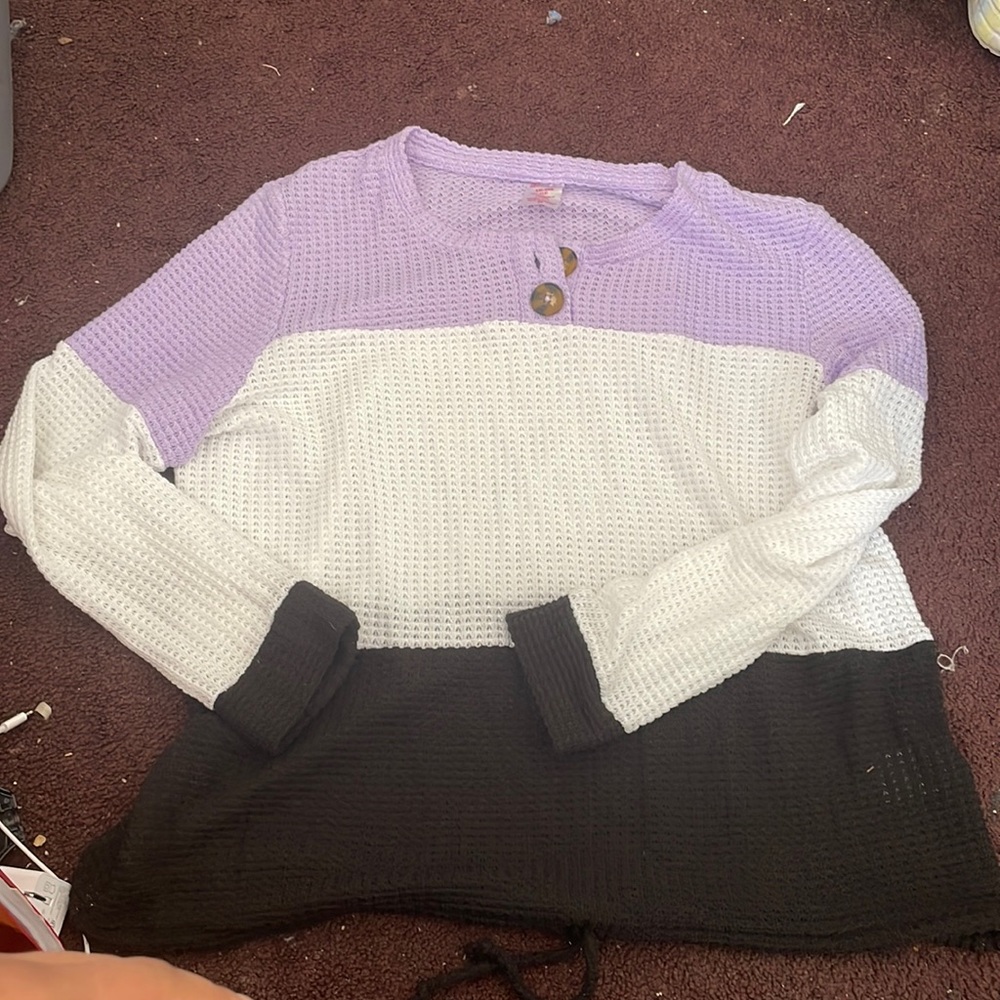 No boundaries color block Long sleeve top